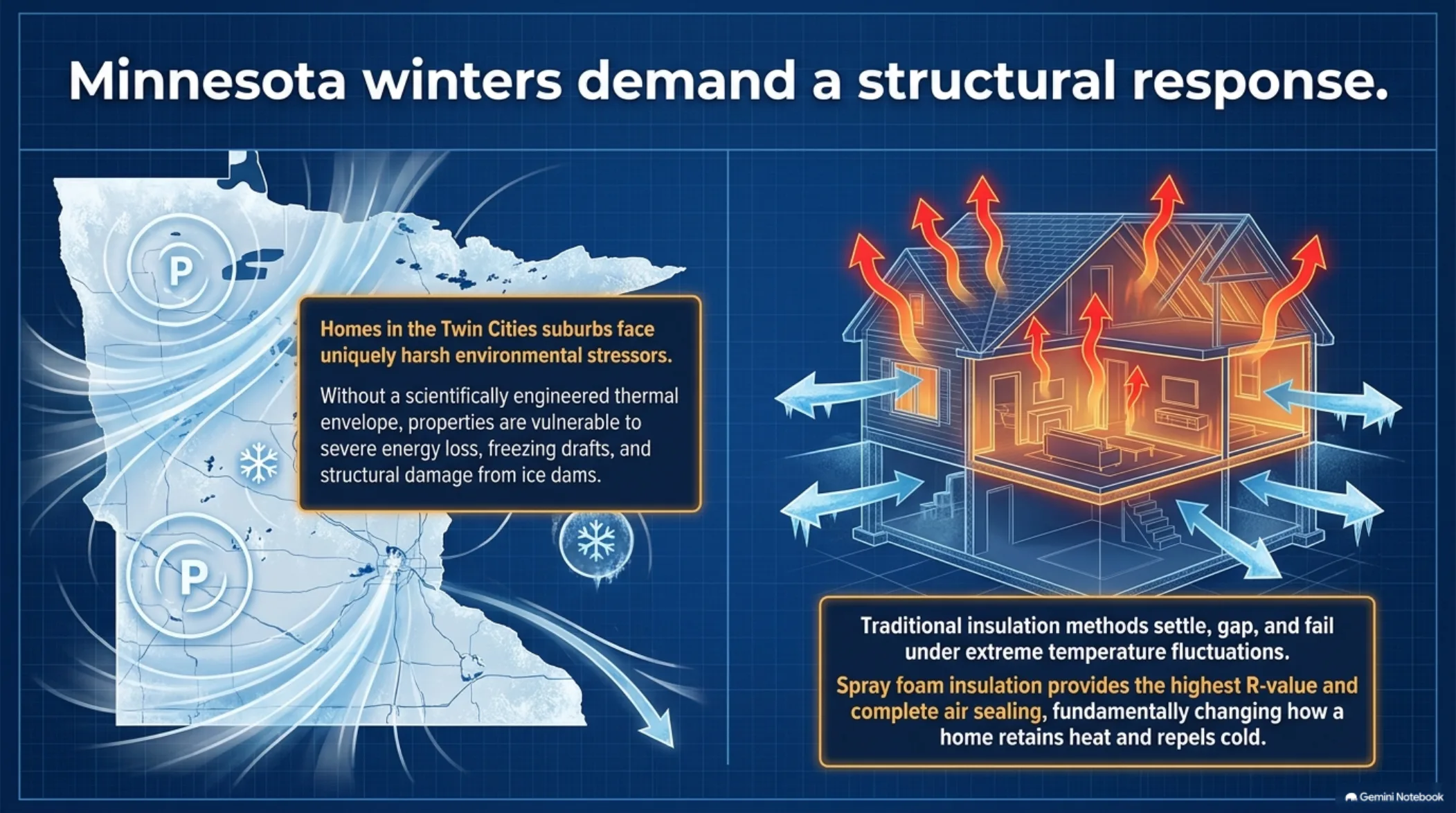 Minnesota winter heat-loss stats